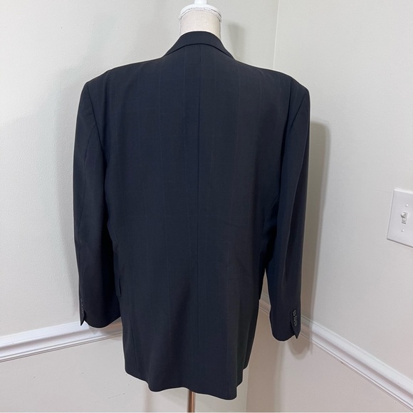 Oscar de la Renta - Classic Black Men's Blazer R 44 - Picture 2 of 5
